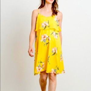 Yellow maternity/nursing dress